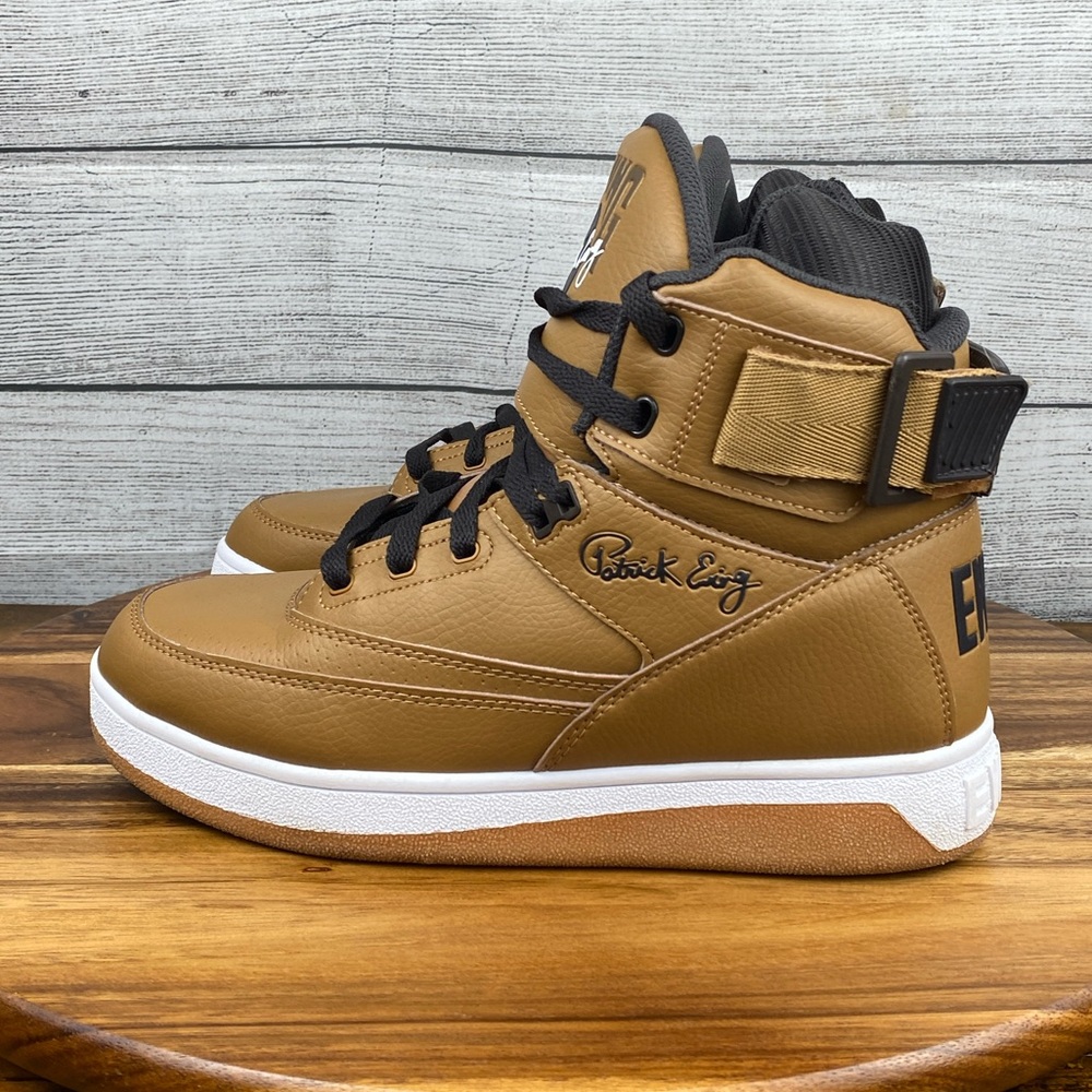 Patrick Ewing ATHLETICS The 33 Hi Pu Men's Basketball Shoe Wheat Sneaker Size 8